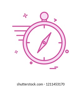 Compass icon design vector 