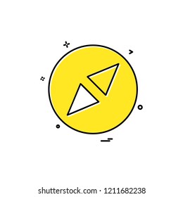 Compass icon design vector 