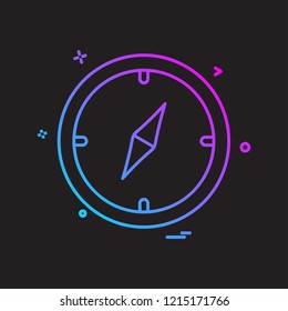 Compass icon design vector