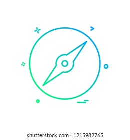 Compass icon design vector
