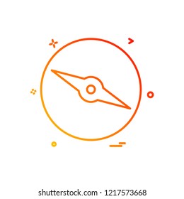Compass icon design vector