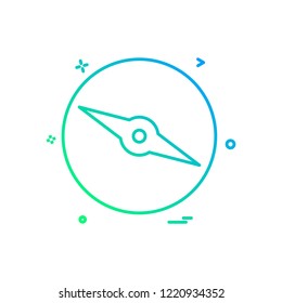 Compass icon design vector