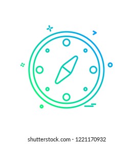 Compass icon design vector