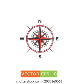 compass icon design vector eps10 file for web and print use