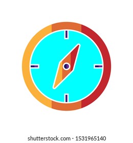 compass icon design vector full color