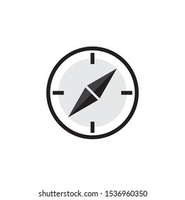 Compass icon Design. Vector illustration