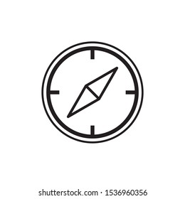 Compass icon Design. Vector illustration