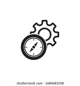 compass icon design vector illustration sign