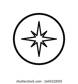 compass icon design vector template 