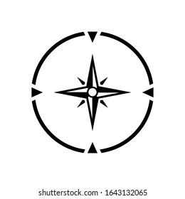 compass icon design vector template 