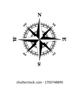 Compass Icon Design Vector Template