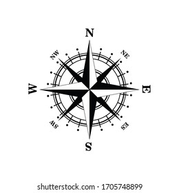 Compass Icon Design Vector Template