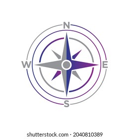 Compass Icon design vector for web and print use 