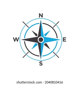 Vector de diseño de iconos de brújula para uso web e impreso 