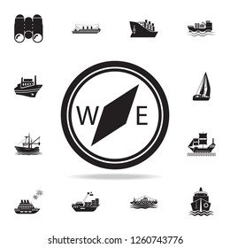 compass icon. Detailed set of ship icons. Premium graphic design. One of the collection icons for websites, web design, mobile app