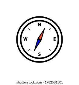 Compass icon. Direction sign. Can be used for advertising and banner purposes. Vector EPS 10