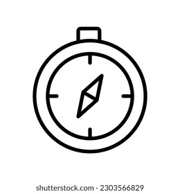 compass icon, direction simple vector icon