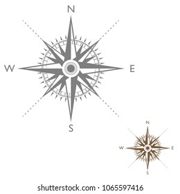 Compass icon with directions