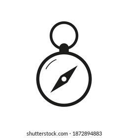 compass icon element of camping icon for mobile concept and web apps. Thin line compass icon can be used for web and mobile. Premium icon on white background