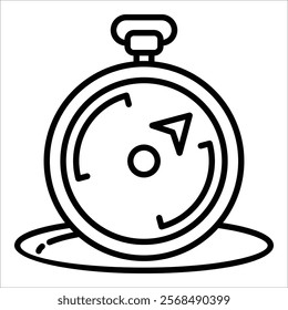 Compass Icon Element For Design