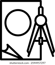 Compass Icon Element For Design