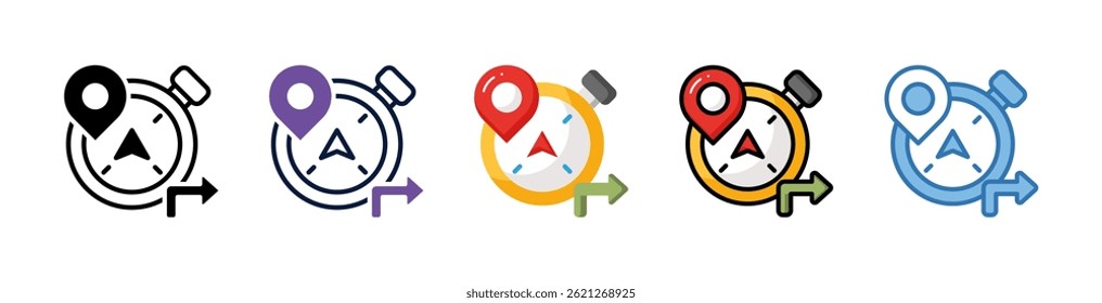 Compass Icon Element For Design