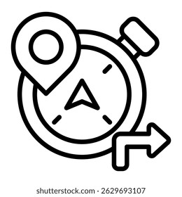 Compass Icon Element For Design