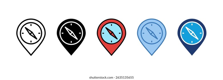 Compass Icon Element For Design
