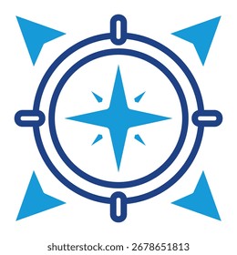 Elemento de icono de brújula para diseño