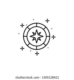 Compass icon. Element of geography icon