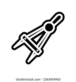 compass icon. Element of Science for mobile concept and web apps icon. Glyph, flat icon for website design and development, app development