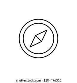 compass icon. Element of web icon for mobile concept and web apps. Thin line compass icon can be used for web and mobile. Premium icon on white background