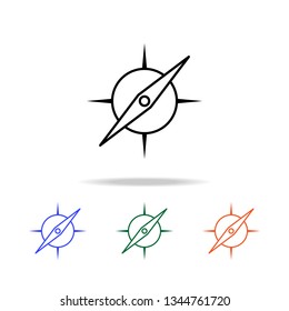 compass icon. Elements of simple web icon in multi color. Premium quality graphic design icon. Simple icon for websites, web design, mobile app, info graphics