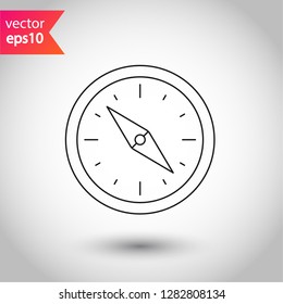 Compass icon. EPS 10 flat vector sign symbol