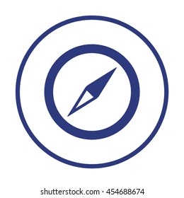  Compass  icon. Flat design.