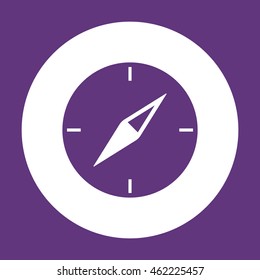  Compass icon. Flat design.