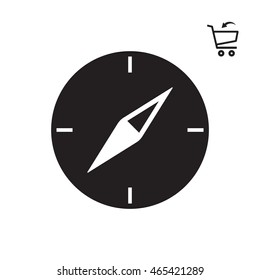  Compass icon. Flat design.