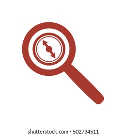  Compass  icon. Flat design.