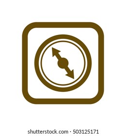  Compass  icon. Flat design.