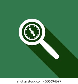  Compass  icon. Flat design.