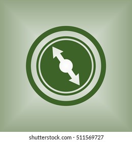  Compass  icon. Flat design.