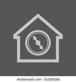  Compass  icon. Flat design.