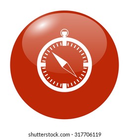 Compass icon. Flat design style eps 10