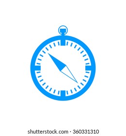 Compass icon. Flat design style eps 10