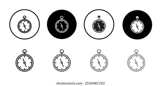Ícone de bússola Conjunto de preenchimento plano