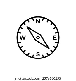 Compass Icon Flat fill set collection