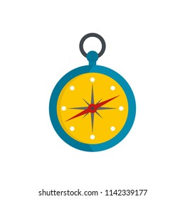 Compass icon. Flat illustration of compass vector icon for web isolated on white
