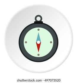 Compass icon. Flat illustration of compass vector icon for web