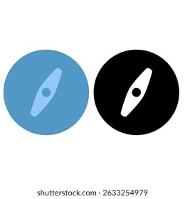 compass icon, flat style pictogram icon for ui or ux mobile app, vector illustration logo symbol design, isolated on white