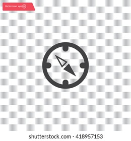 Compass Icon in the flat style. vector